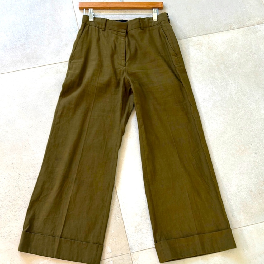 Olive Green wide leg Pants